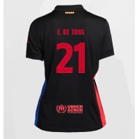 Camiseta Barcelona Frenkie de Jong #21 Visitante Equipación para mujer 2024-25 manga corta